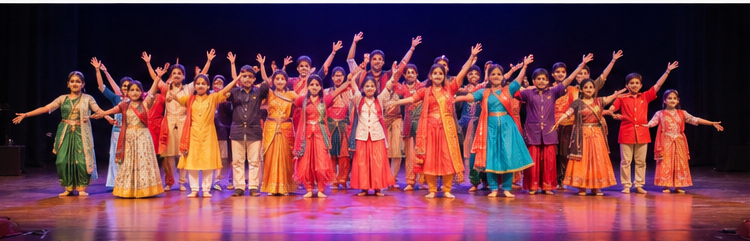 Students performing on annual day