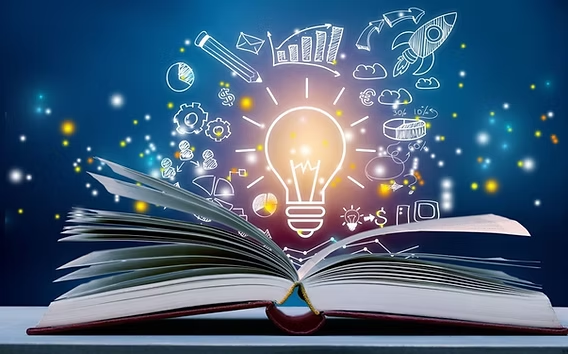 Open book symbolising quality education